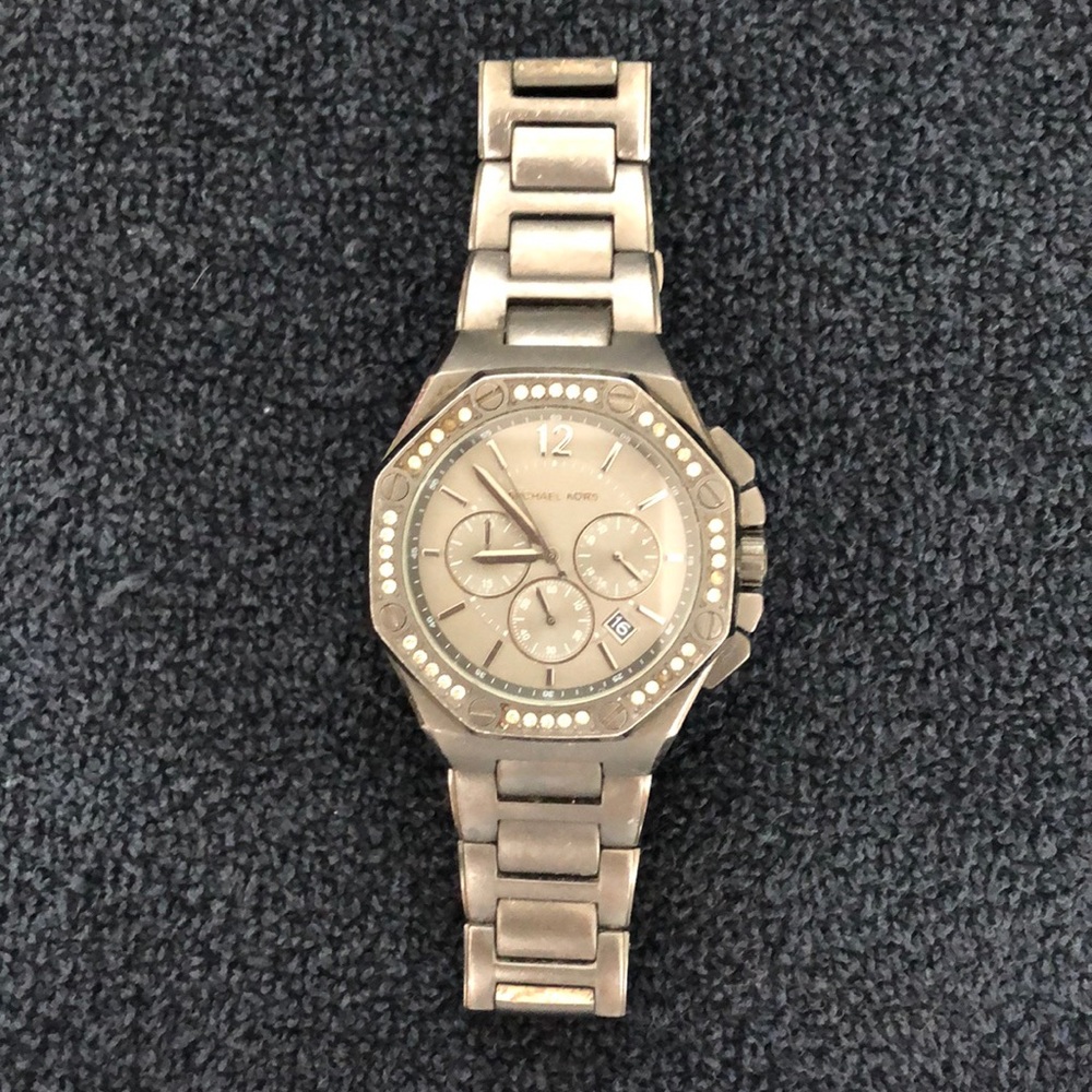 Michael Kors Gunmetal Oversized Watch